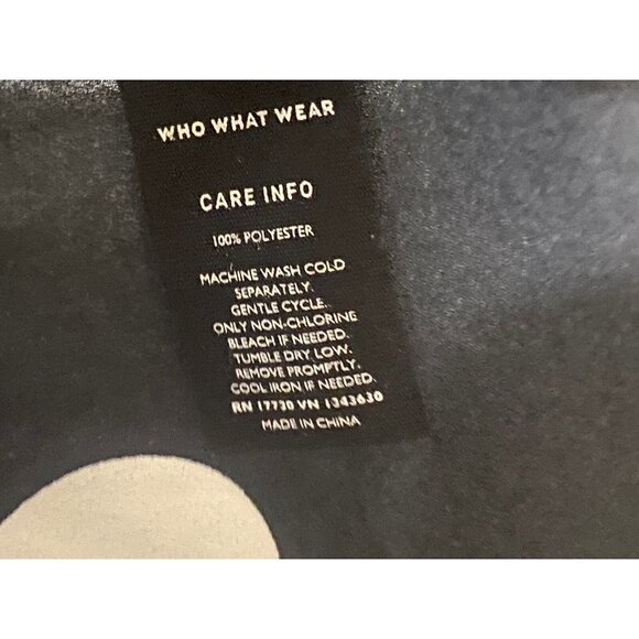 Womens Who What Wear Black and White Polka Dot Sheer Tank Top Blouse Medium - Picture 3 of 6